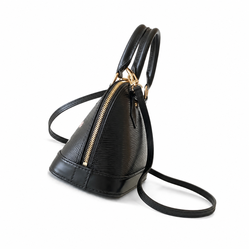 LV Alma BB Epi Leather Black Top Handle Crossbody Bag
