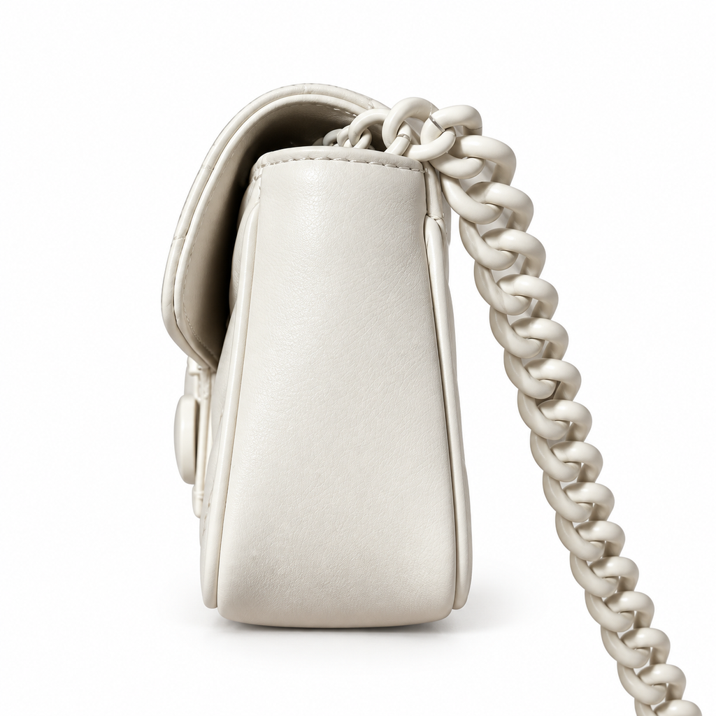 Gucci GG Marmont Super Mini Bag White on White