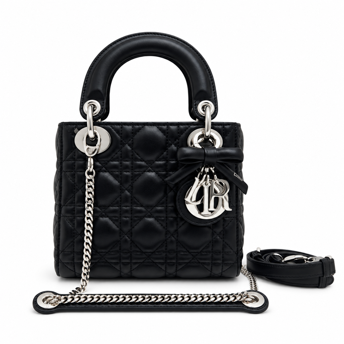 Dior Cannage Quilted Evening Flap Bag 17cm