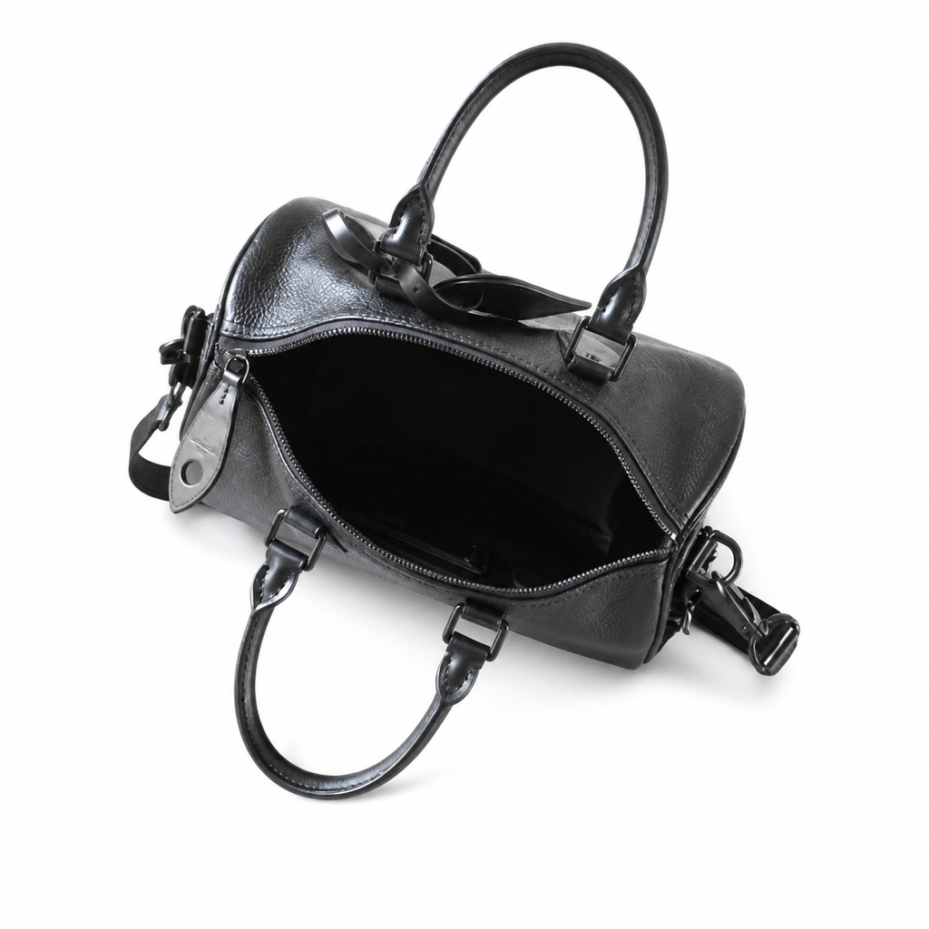 LV Speedy Bandoulière 30 Taurillon Leather All-Black Top Handle Crossbody Bag
