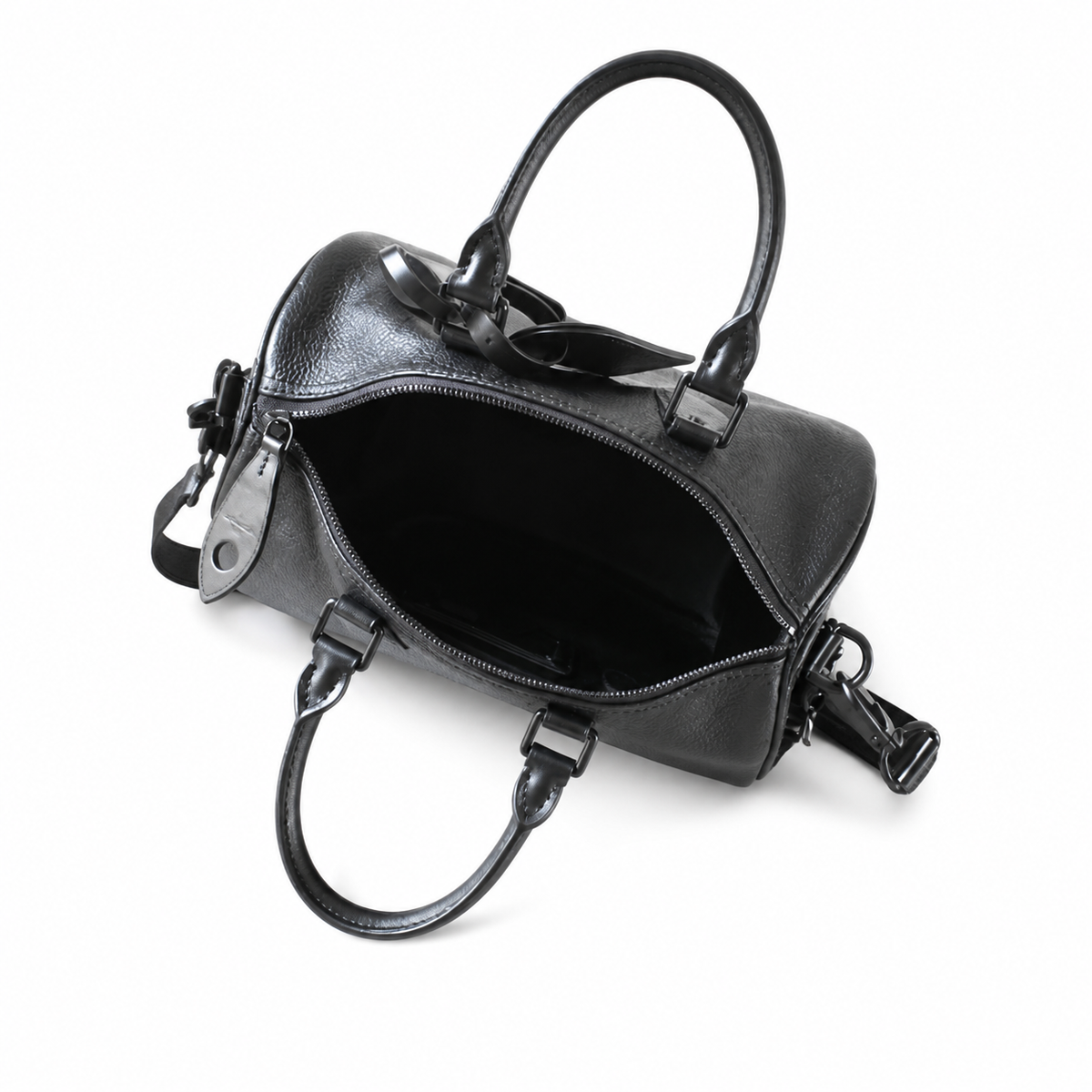 LV Speedy Bandoulière 30 Taurillon Leather All-Black Top Handle Crossbody Bag