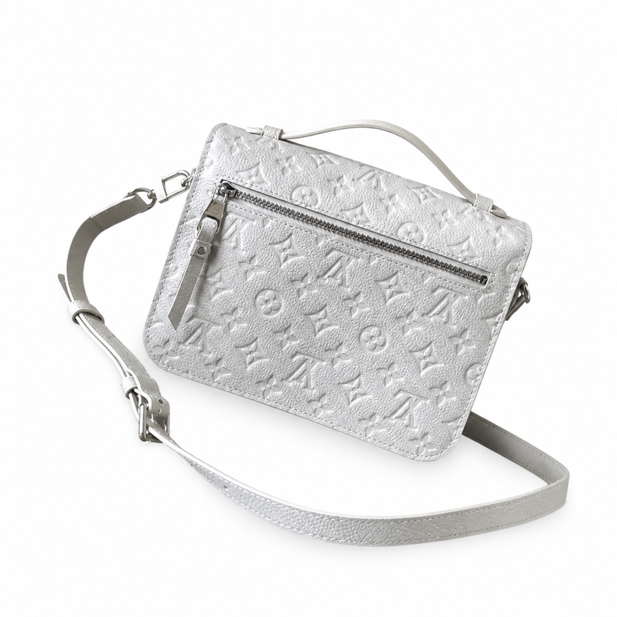 LV Métis Pochette Monogram Empreinte Silver Crossbody Bag