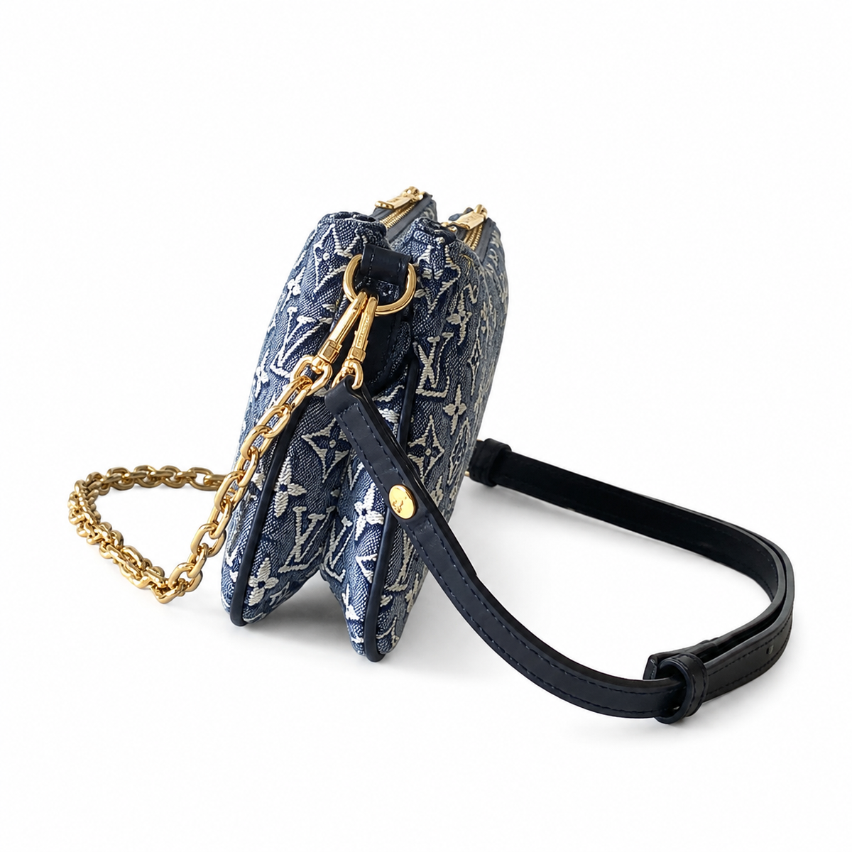 Louis Vuitton Classic Slim Flat Shoulder Bag 24x13x6.5cm