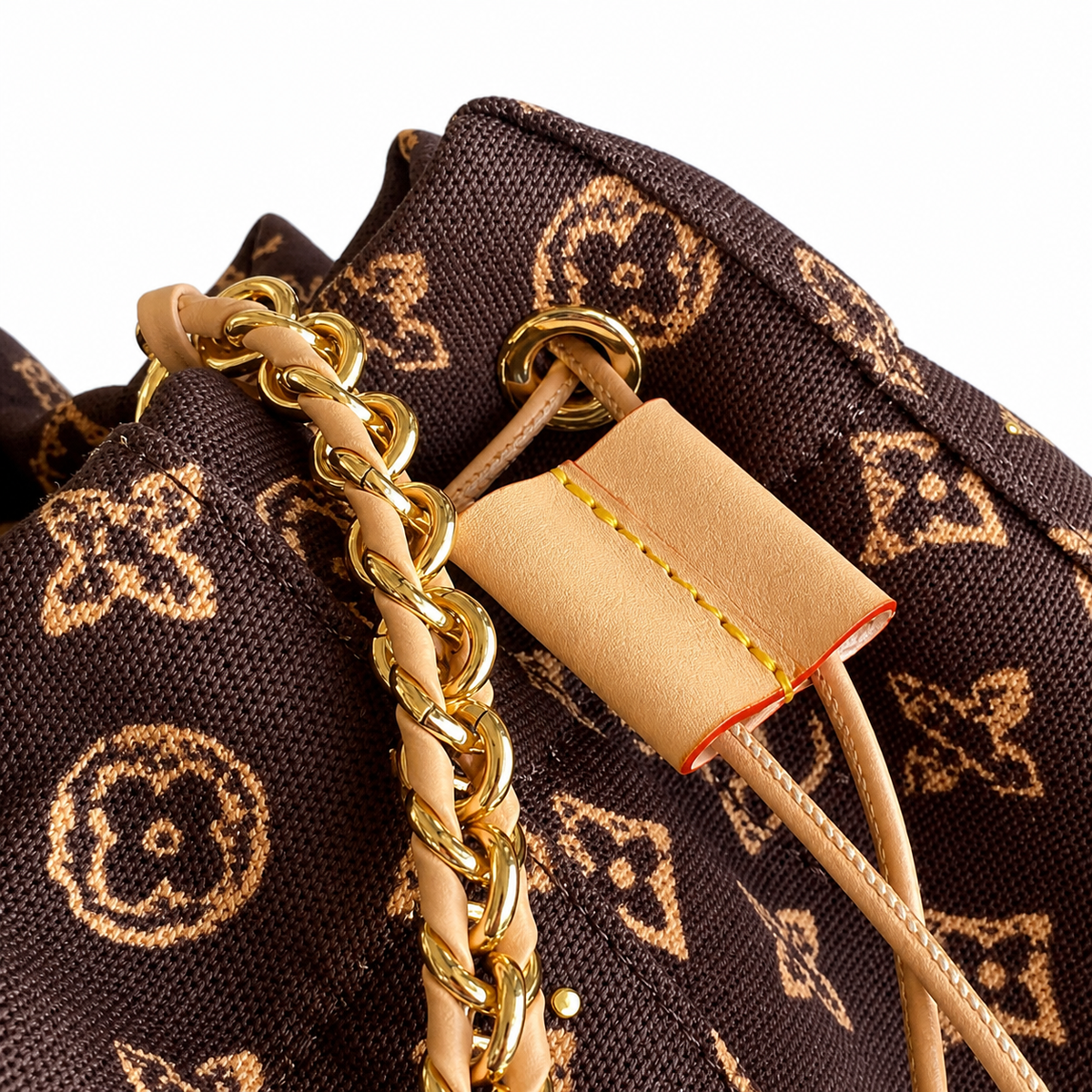 LV Petit Noé Monogram Canvas Drawstring Bucket Bag