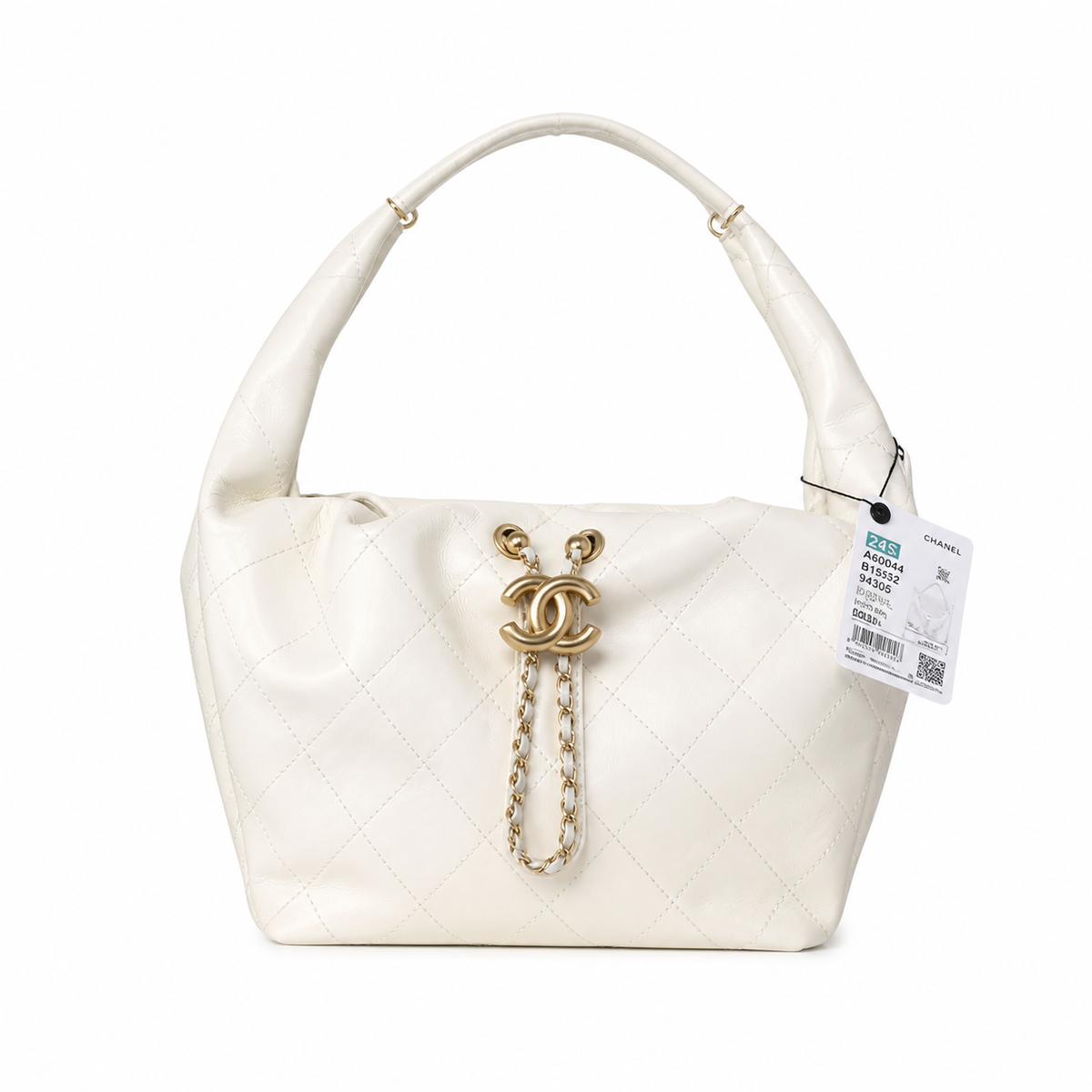 Chanel Quilted Leather Chain Crossbody Satchel Bag