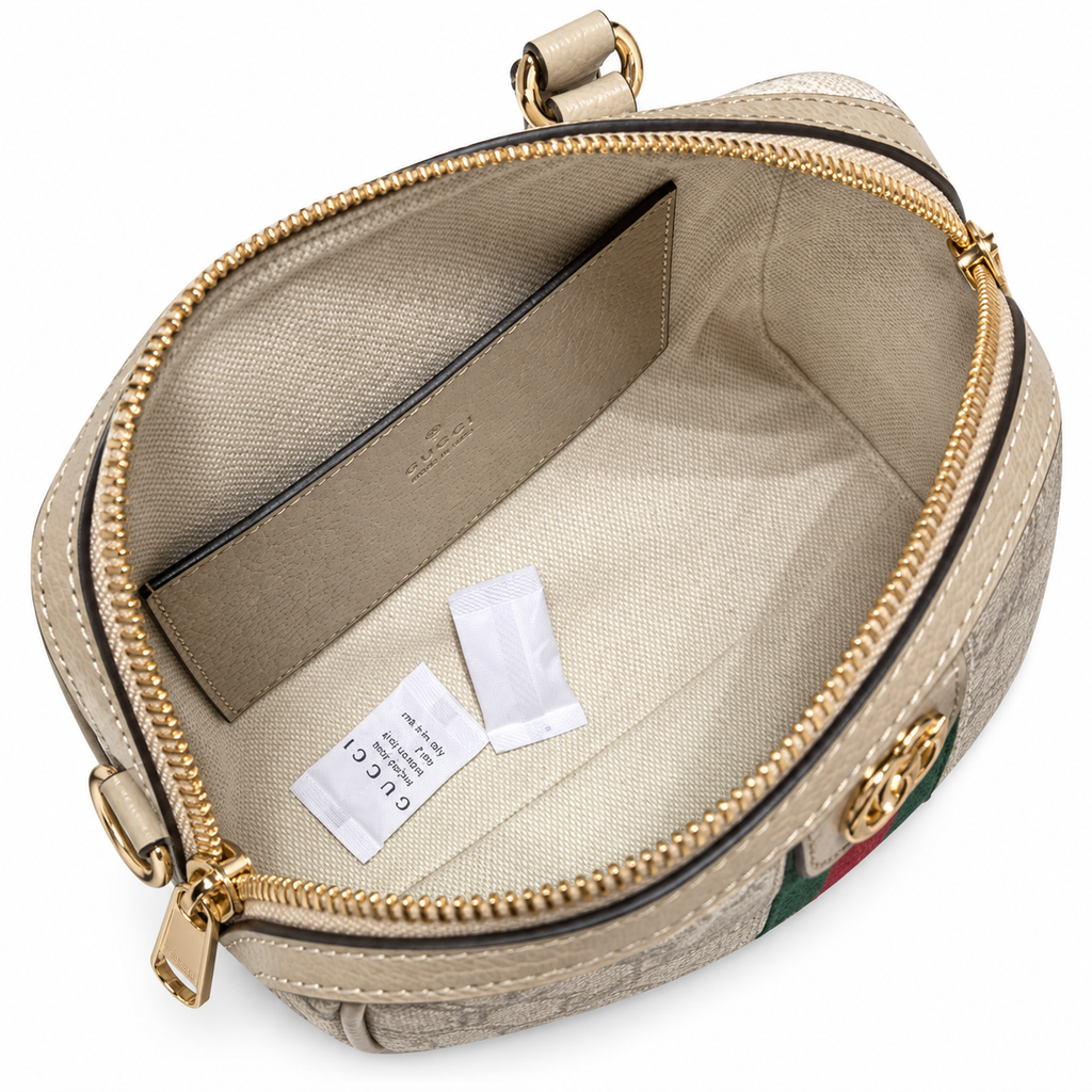 Gucci Savoy Mini Duffle Bag GG Supreme White