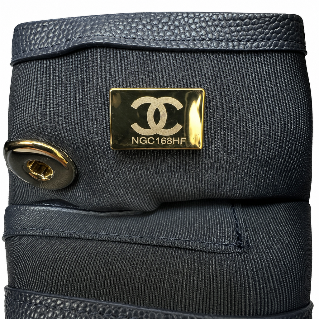 Chanel Duma Caviar Backpack | CC Turn-Lock Gold Chain Black — 20.5x20cm
