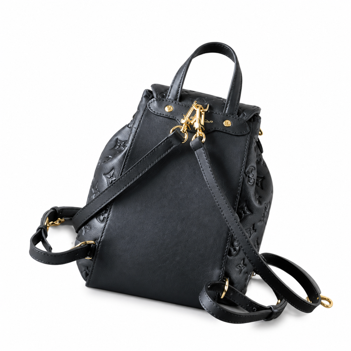 LV Montsouris BB Monogram Empreinte Leather Backpack Black