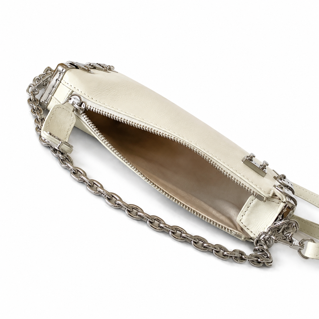 Louis Vuitton Classic Ultra-Thin White Crossbody Bag 23x12x4cm