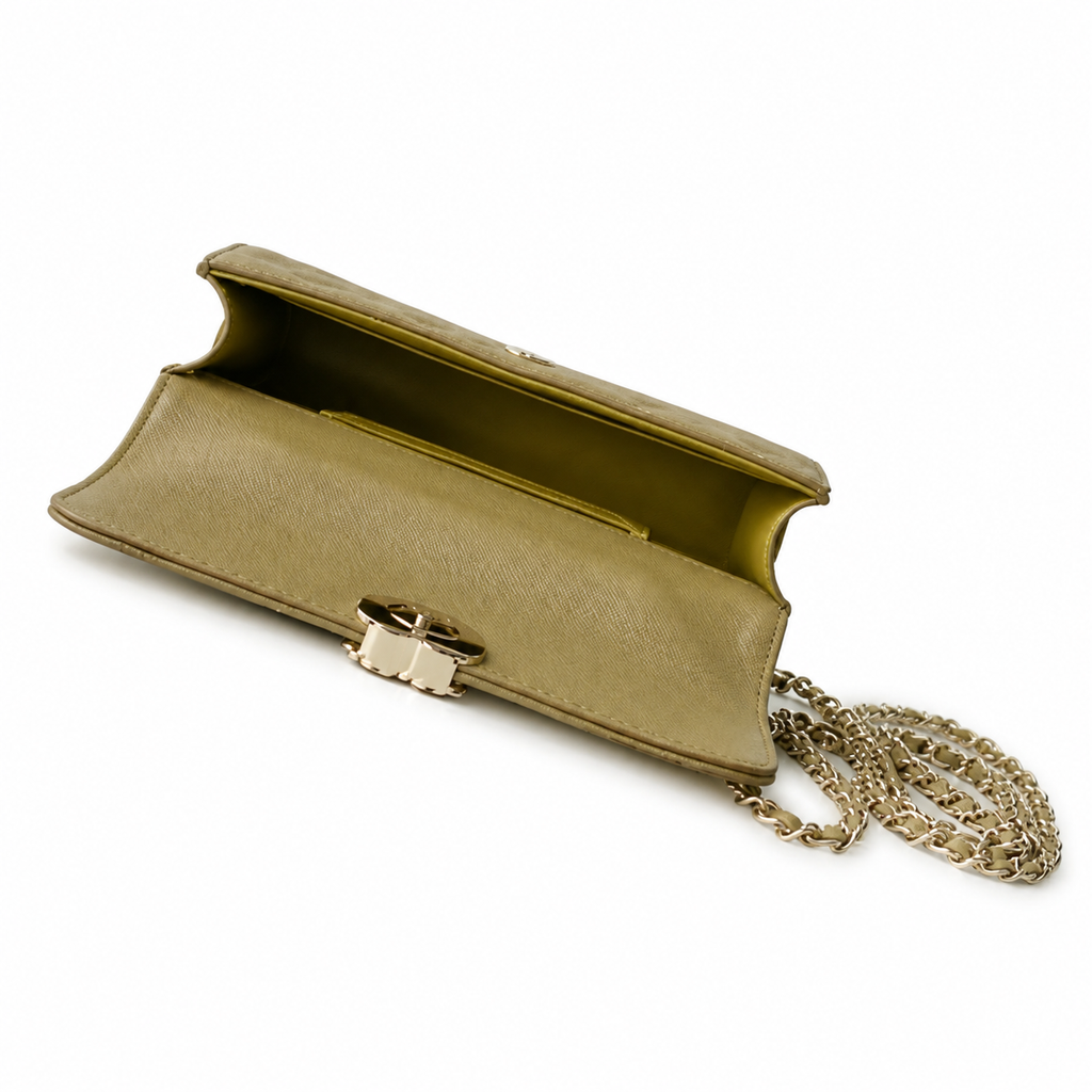 Chanel Quilted Leather Compact Flap Crossbody Bag