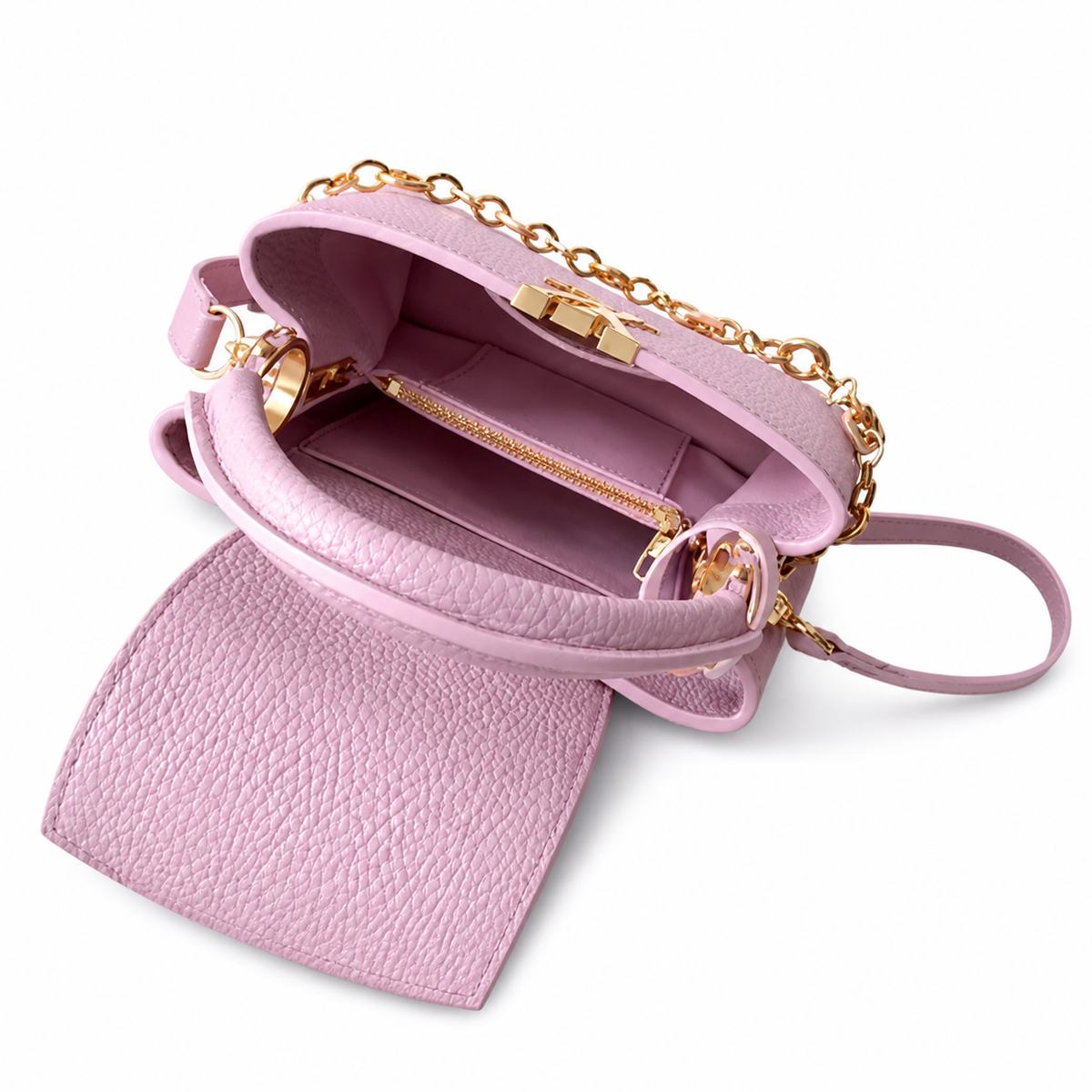 LV Style Structured Crossbody Bag | 22×12×8cm | Luxury Designer Inspired Day Bag