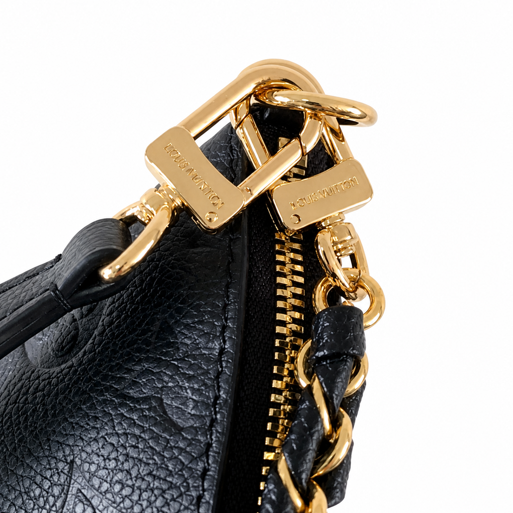 LV Marshmallow Hobo Monogram Empreinte Leather Black Shoulder Bag