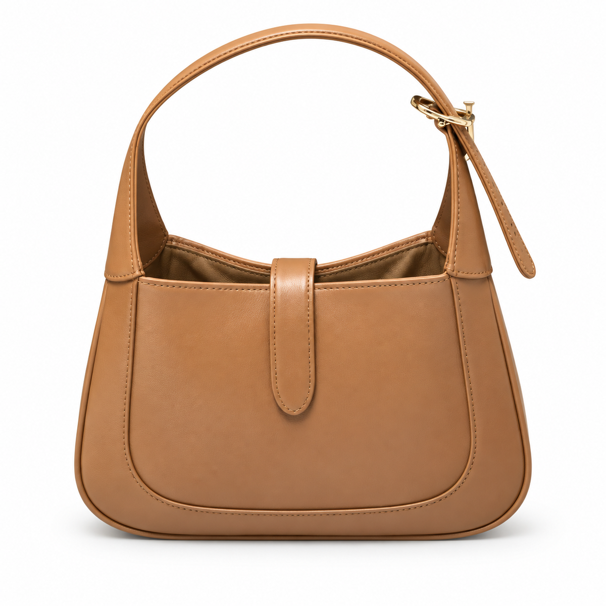 Gucci Jackie 1961 Small Hobo in Camel Tan Leather with Tab Closure