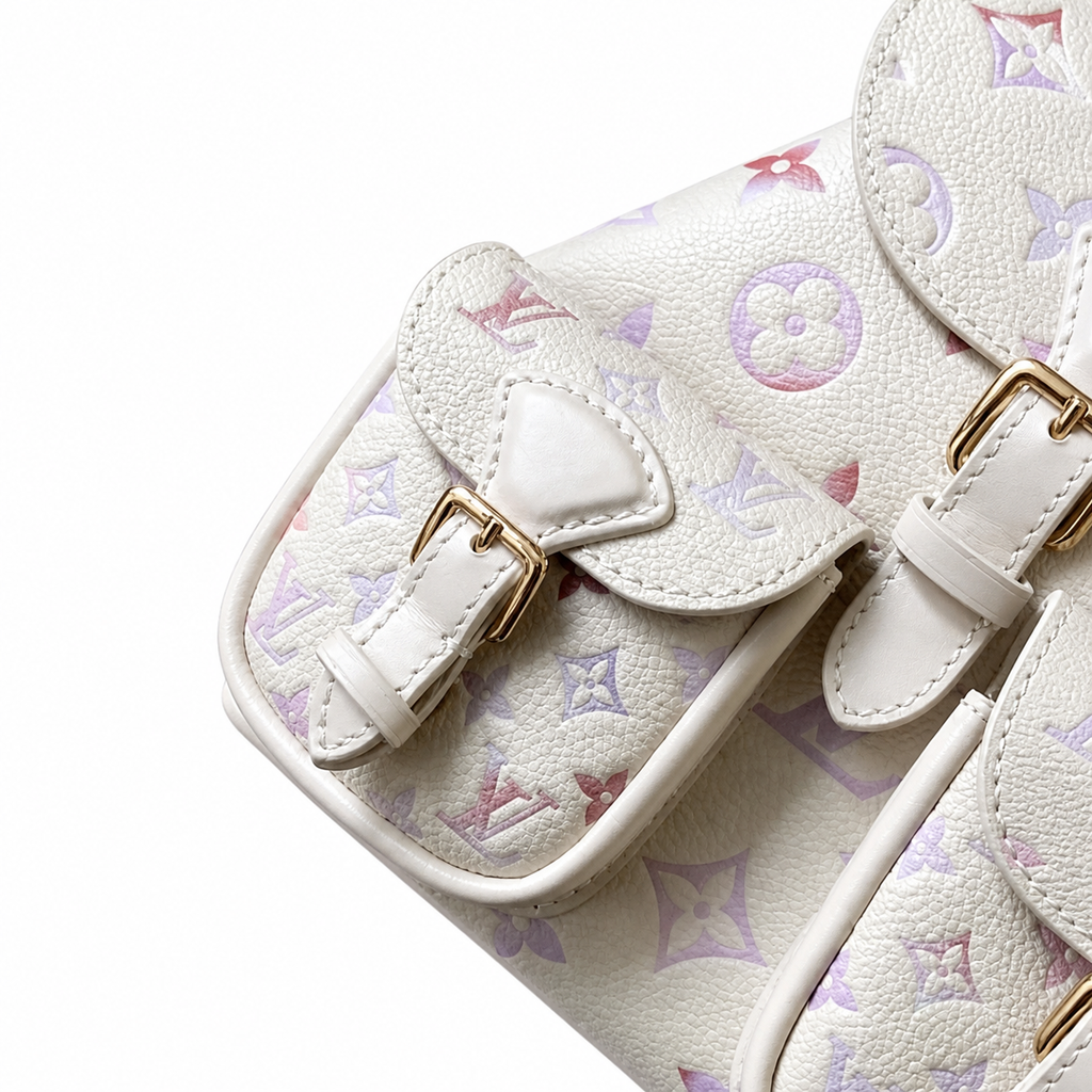 LV Style Mini Luxury Backpack | 22×14×20cm | Designer Inspired Structured Leather Bag