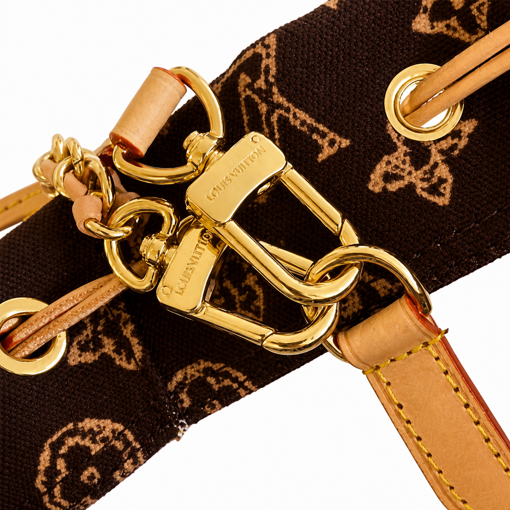 LV Petit Noé Monogram Canvas Drawstring Bucket Bag