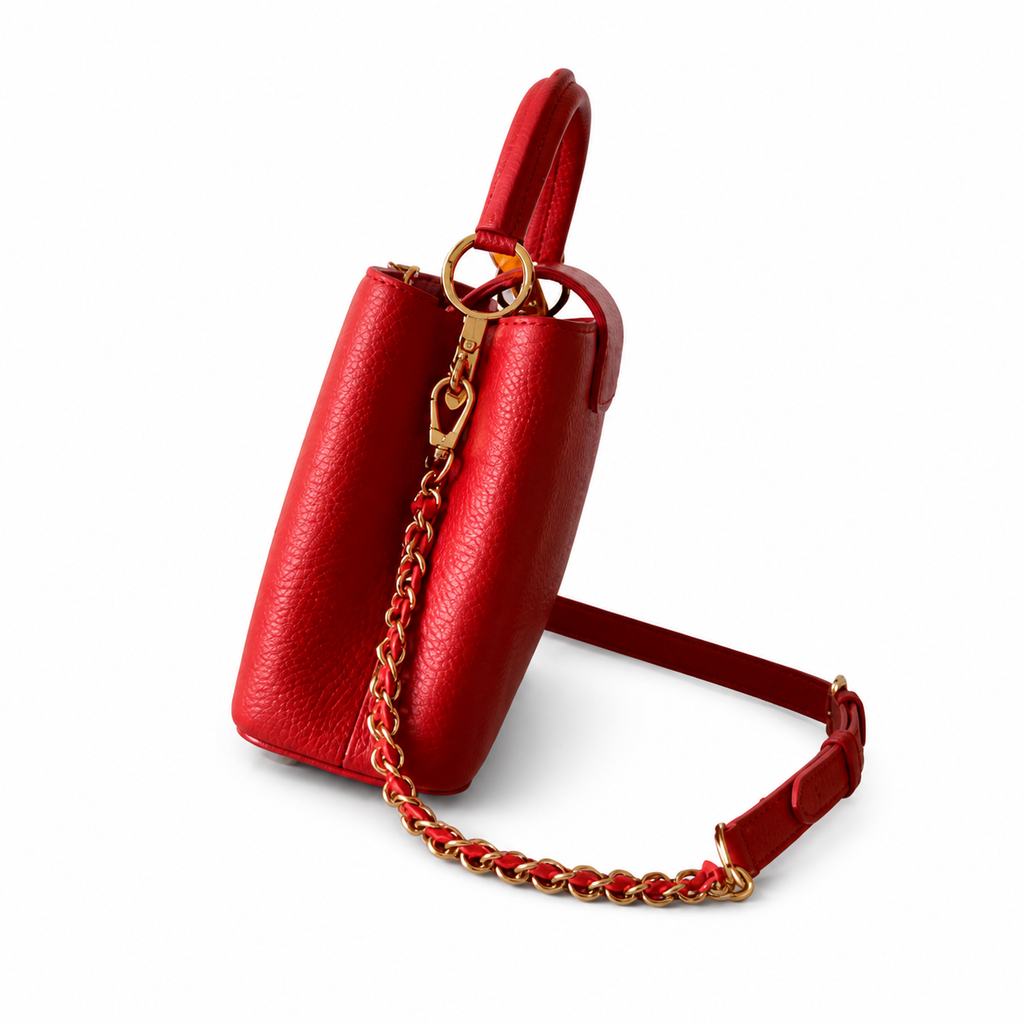 Louis Vuitton LV Monogram Premium Leather Crossbody Bag | 27×17.6×9cm Luxury Handbag