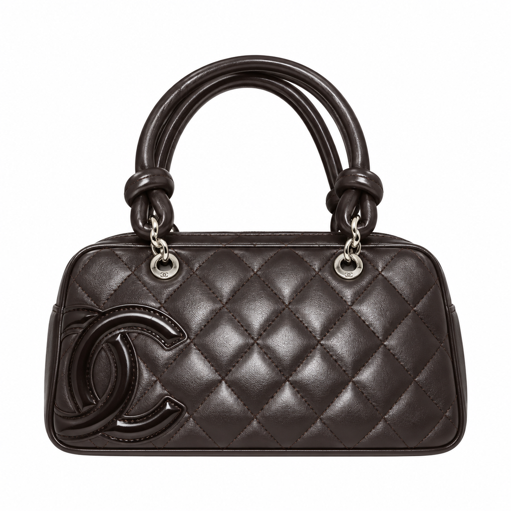 Chanel Compact Quilted Shoulder Bag 21cm