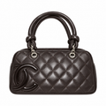 Chanel Compact Quilted Shoulder Bag 21cm