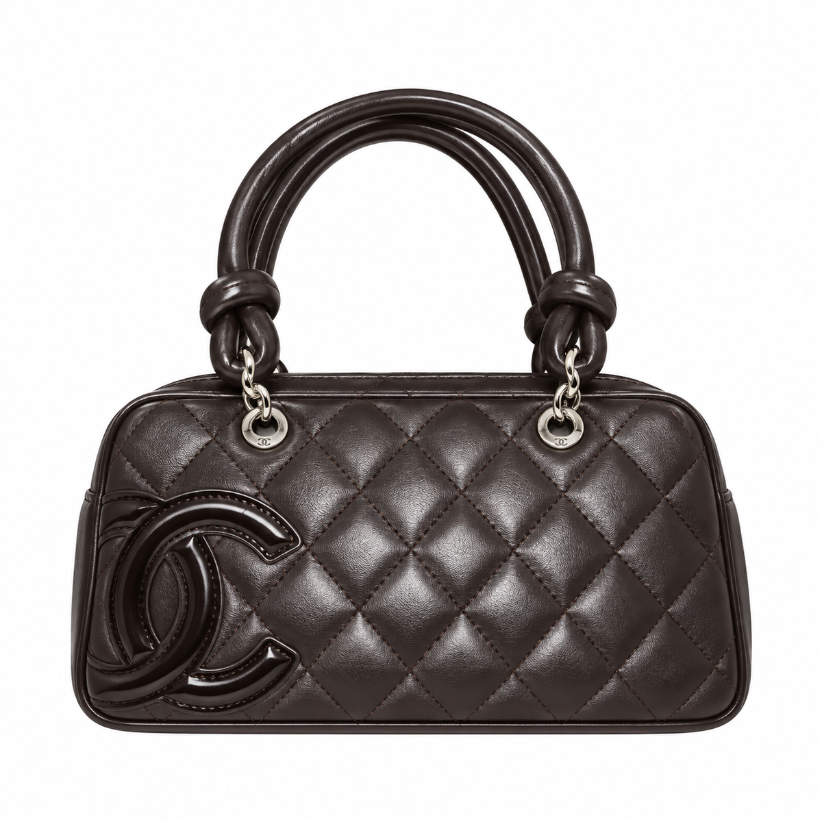 Chanel Compact Quilted Shoulder Bag 21cm