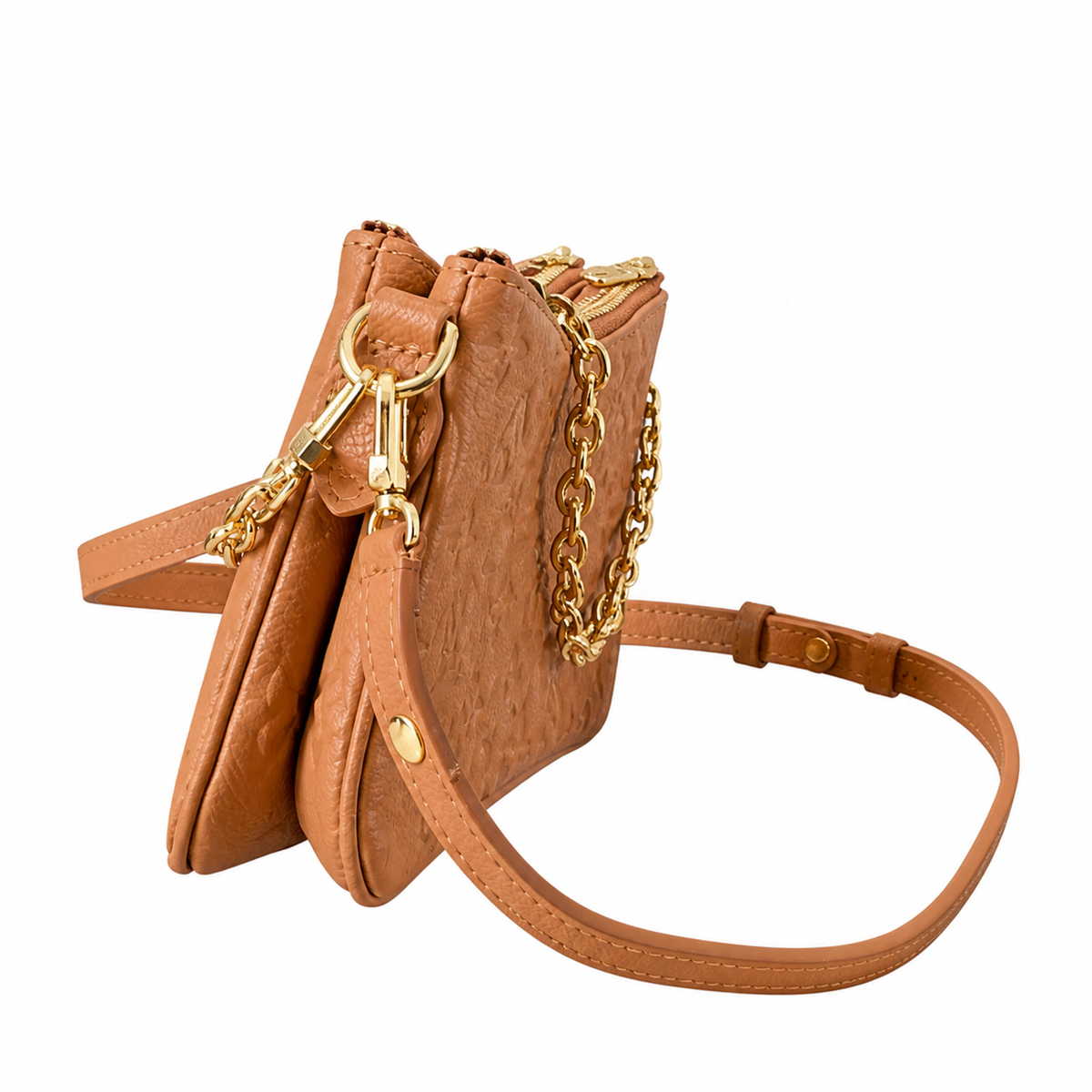Louis Vuitton Classic Sleek Flat Crossbody Bag 24x13x6.5cm
