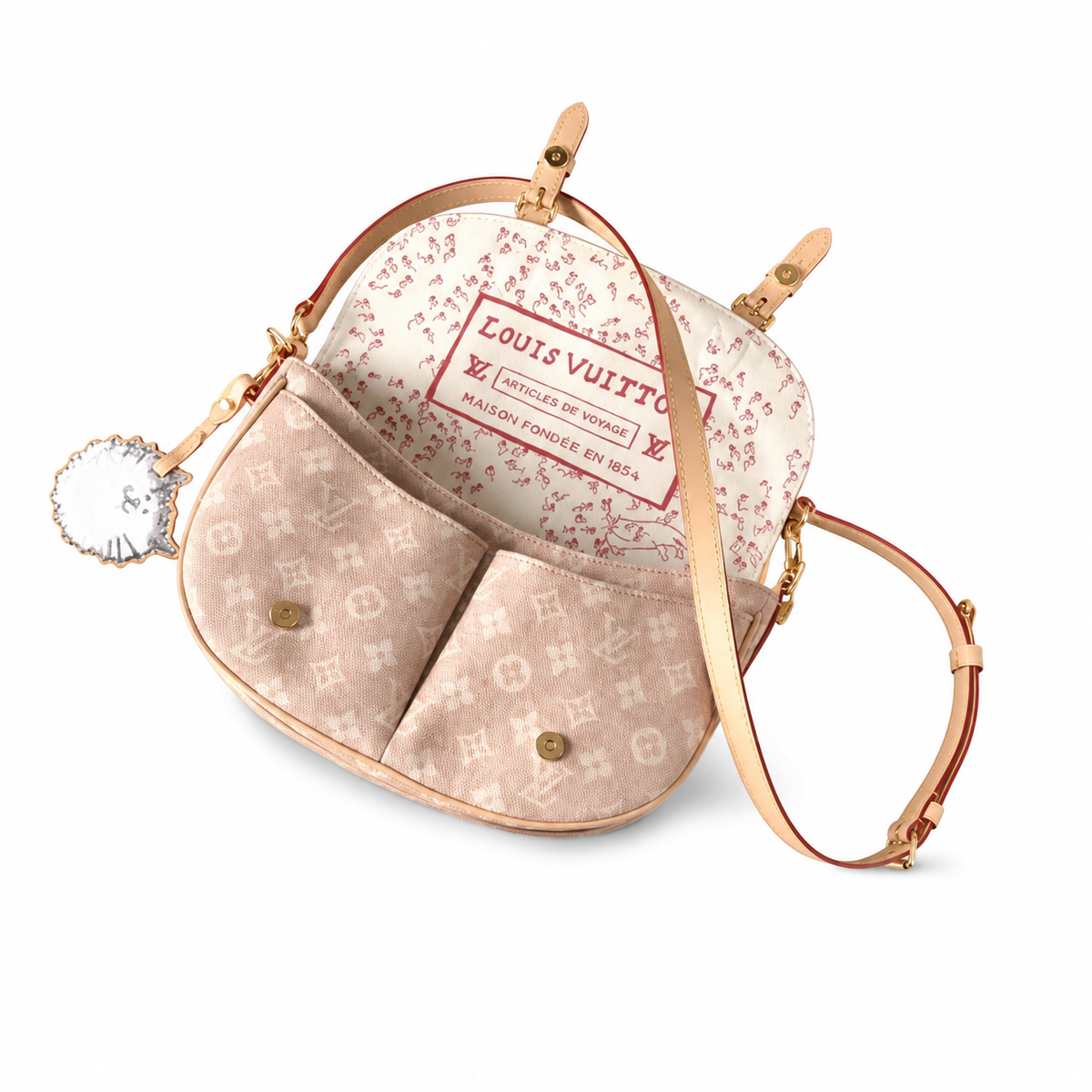 LV Style Slim Tall Crossbody Bag | 21×7×30cm | Luxury Designer Inspired Baguette Shoulder Bag