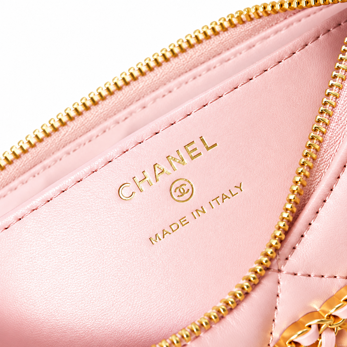 Chanel Quilted Leather Clutch-Style Chain Shoulder