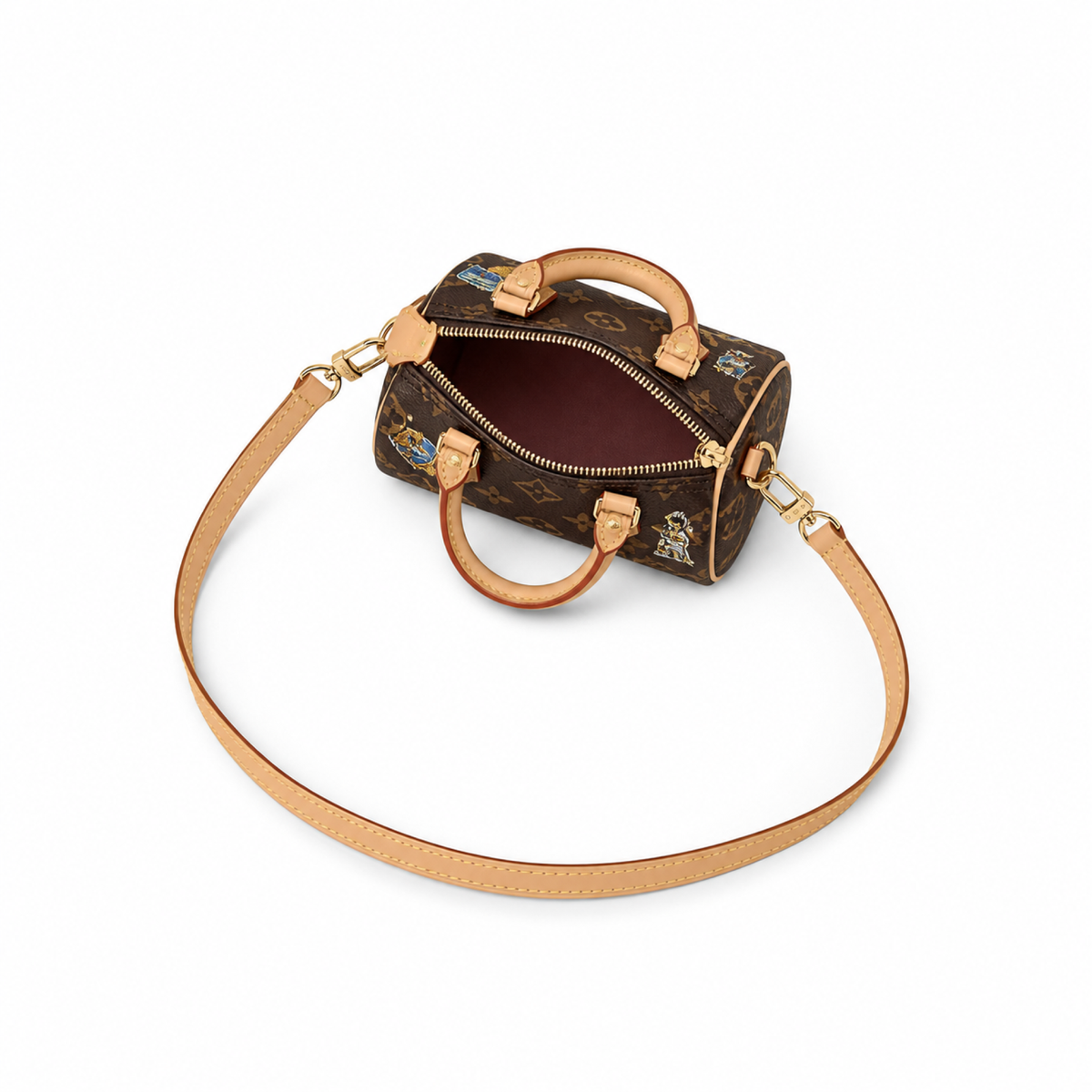 LV Style Nano Mini Crossbody Bag | 10×7.5×16cm | Luxury Designer Inspired Micro Shoulder Bag