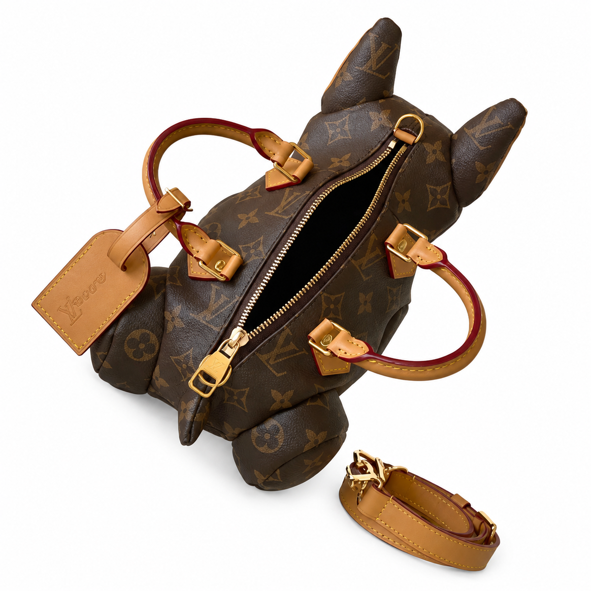 Louis Vuitton LV Monogram Structured Tote Bag | 18×28×19cm Luxury Handbag