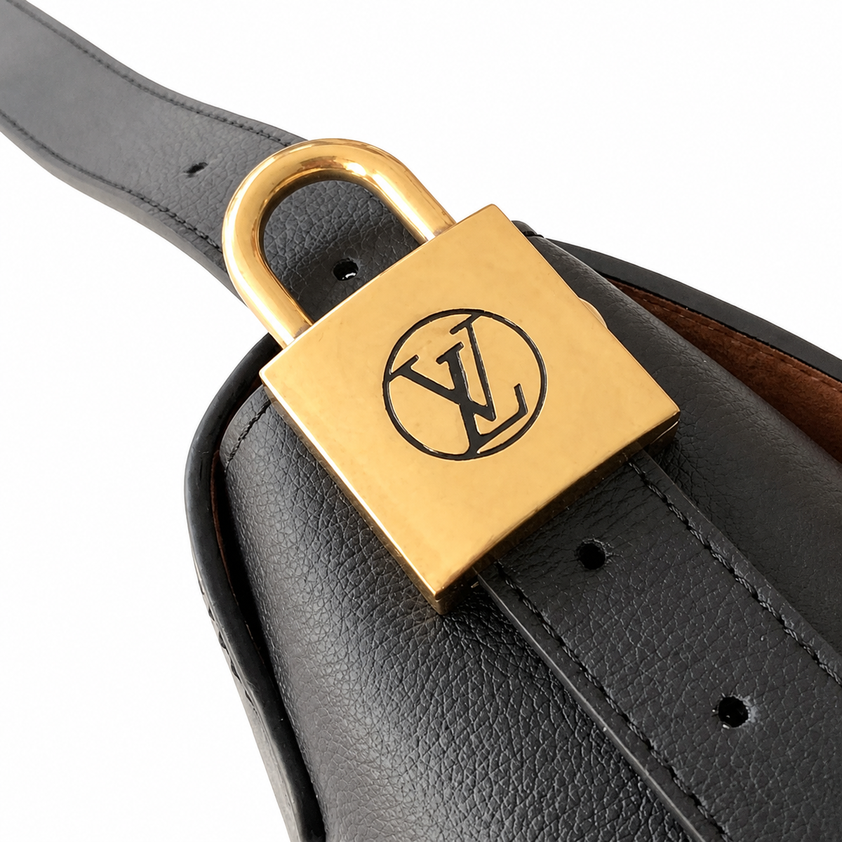 Louis Vuitton LV Monogram Lock Flap Shoulder Bag | 30×18×12cm Luxury Handbag