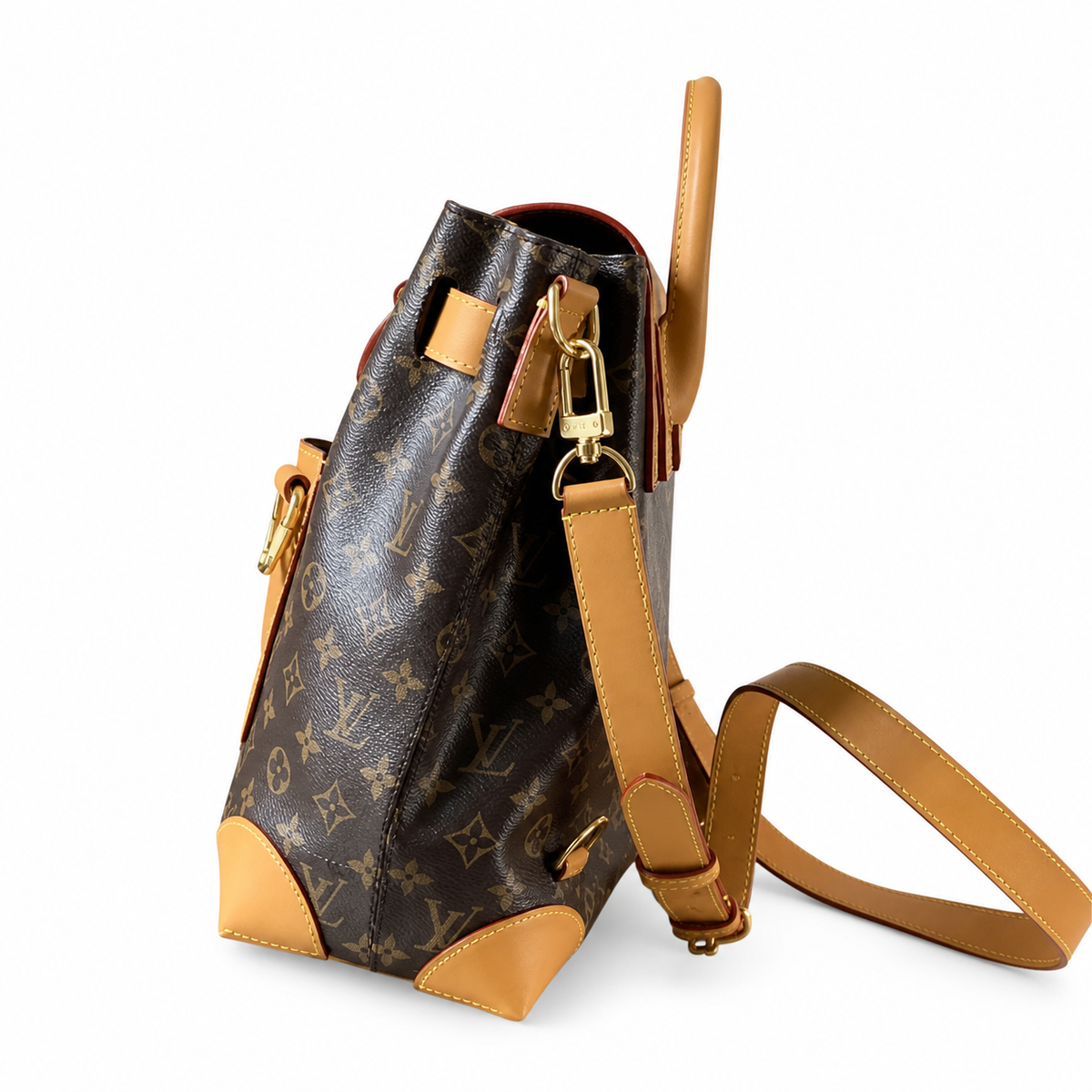 Louis Vuitton Classic Perfect Square Statement Crossbody Bag 33×32×14cm