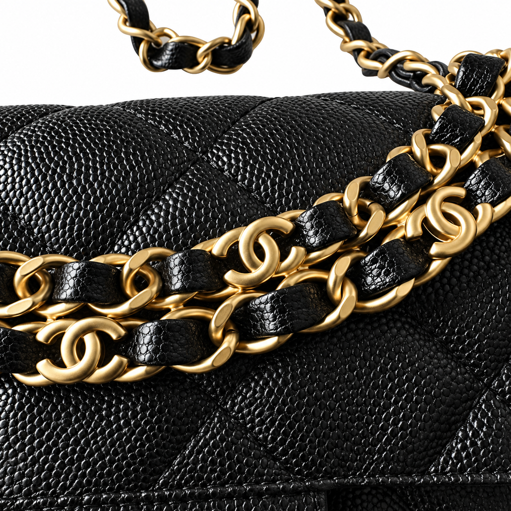 Chanel Quilted Compact Flap Bag 22×14.5×7cm