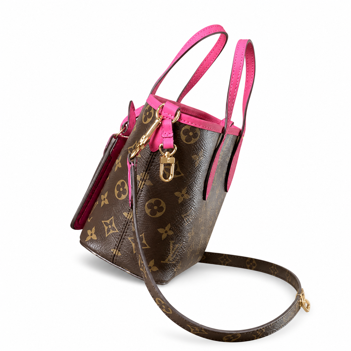 Louis Vuitton Classic Baguette Barrel Crossbody Bag 16.5x11x26.5cm