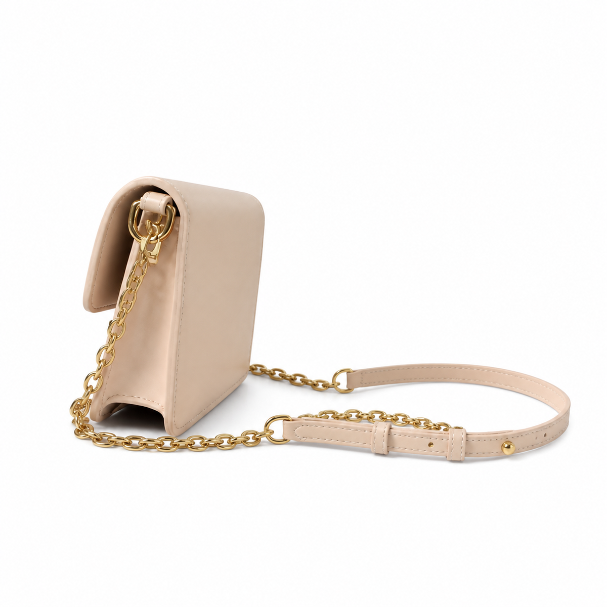 LV LockMe Tender Smooth Calfskin Rose Ballerine Blush Pink Hanging Gold LV Lock Chain Leather Strap Crossbody Bag