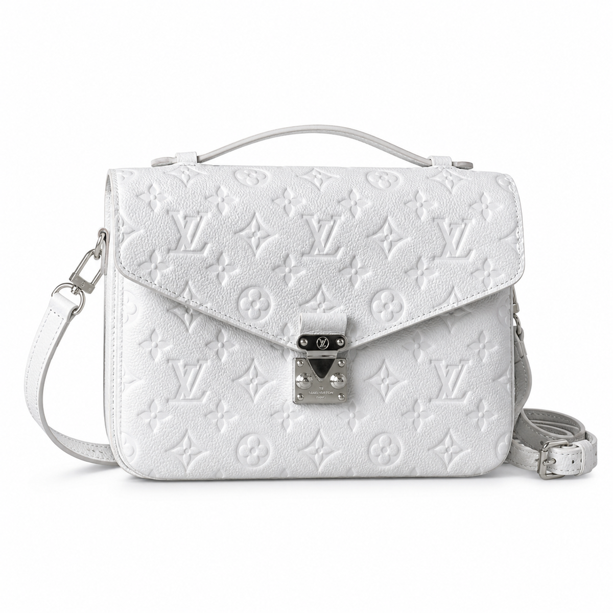 LV Métis Pochette Monogram Empreinte Silver Crossbody Bag