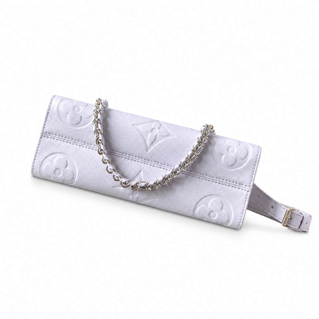 LV Style Crescent Crossbody Bag | 25×13×10cm | Luxury Designer Inspired Curved Flap Shoulder Bag