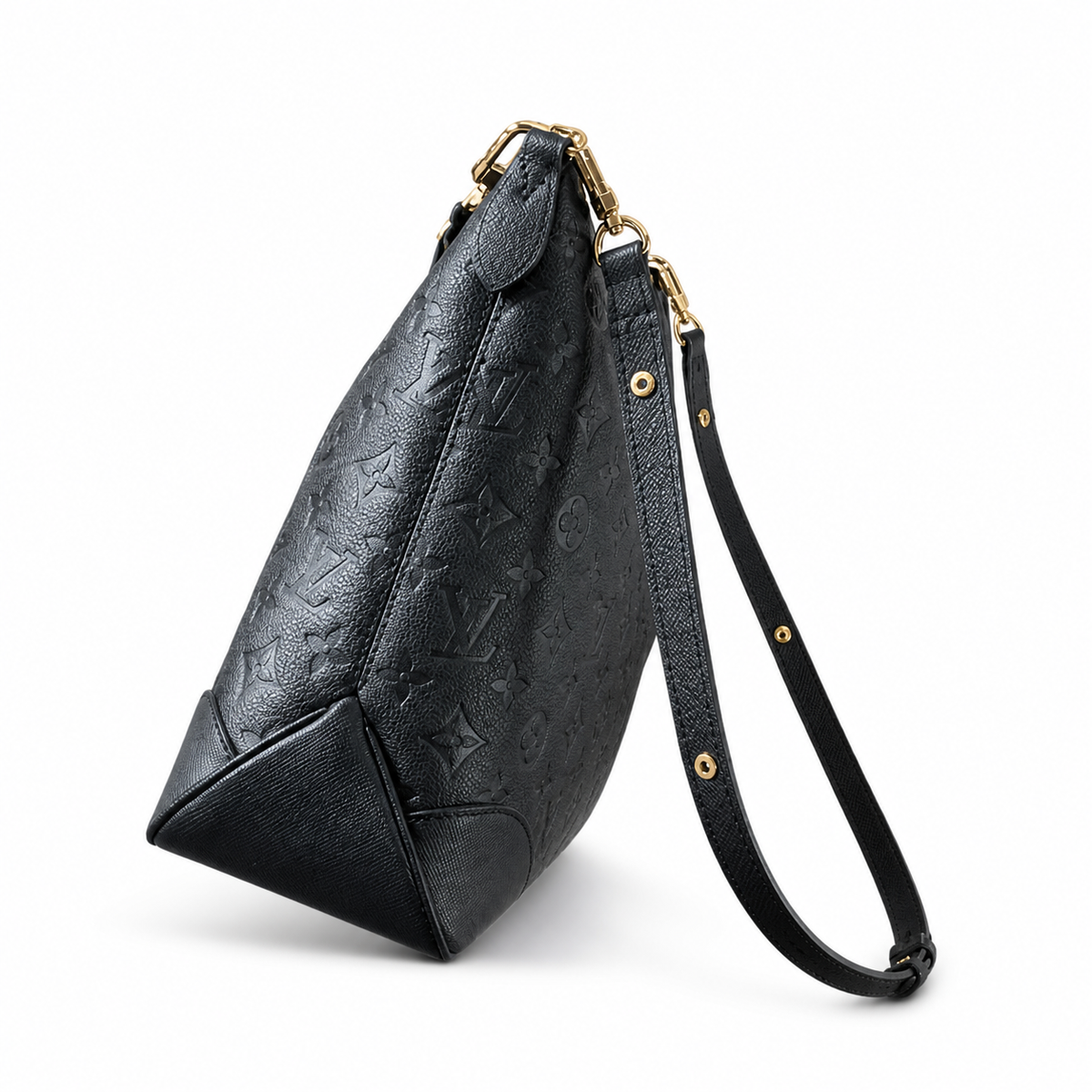 LV Marshmallow Hobo Monogram Empreinte Leather Black Shoulder Bag