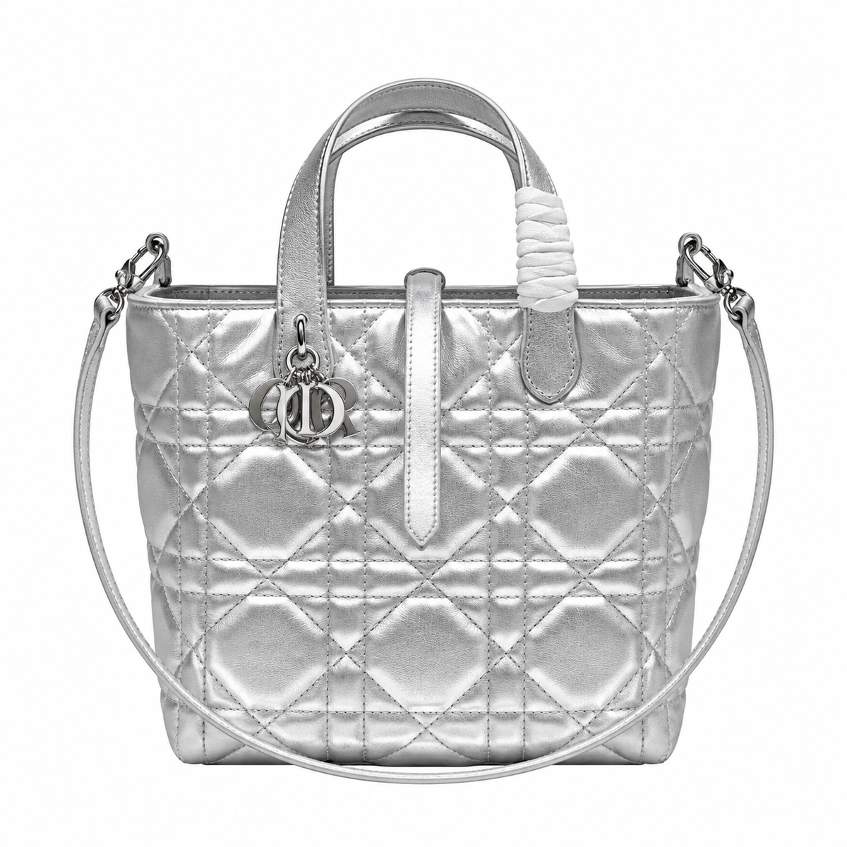 Dior Cannage Quilted Large Shoulder Tote 23cm