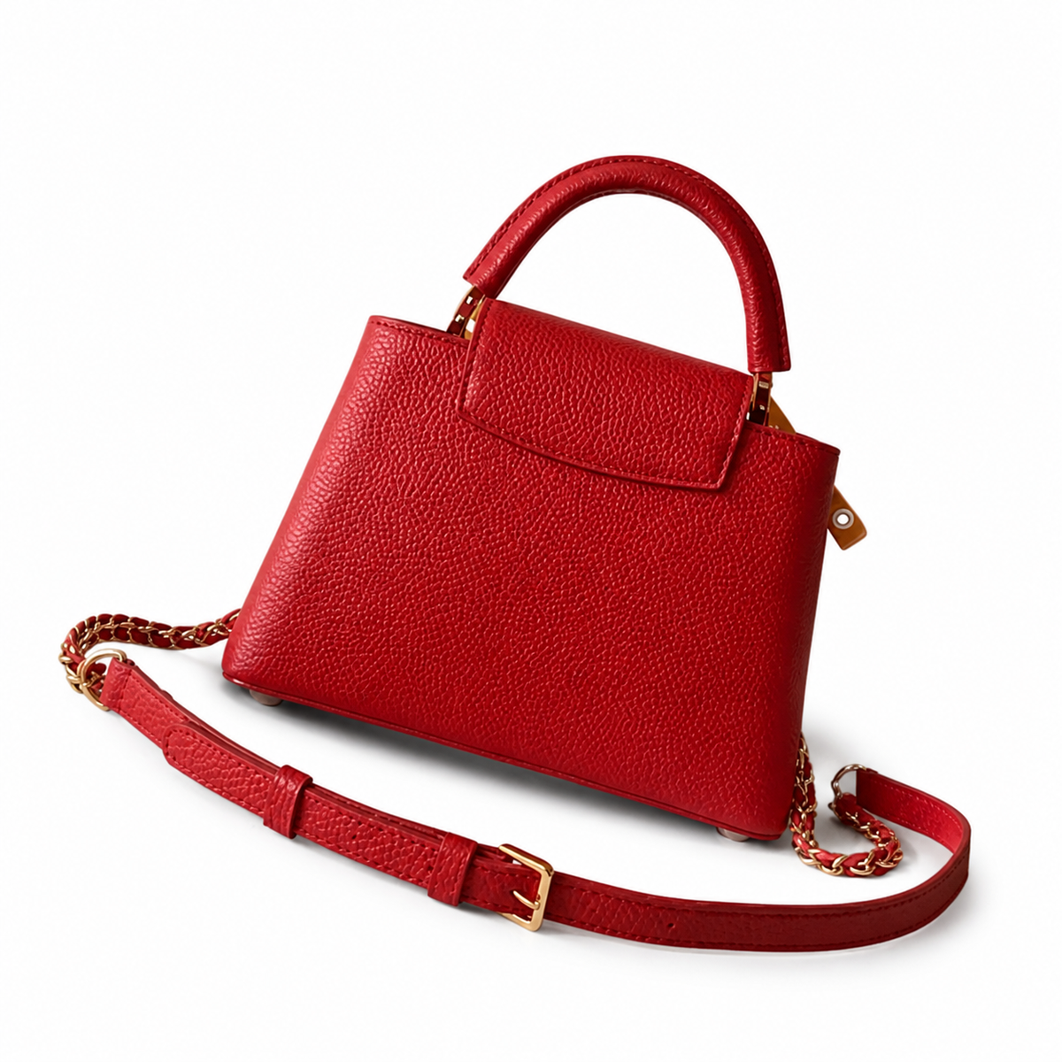 Louis Vuitton LV Monogram Premium Leather Crossbody Bag | 27×17.6×9cm Luxury Handbag