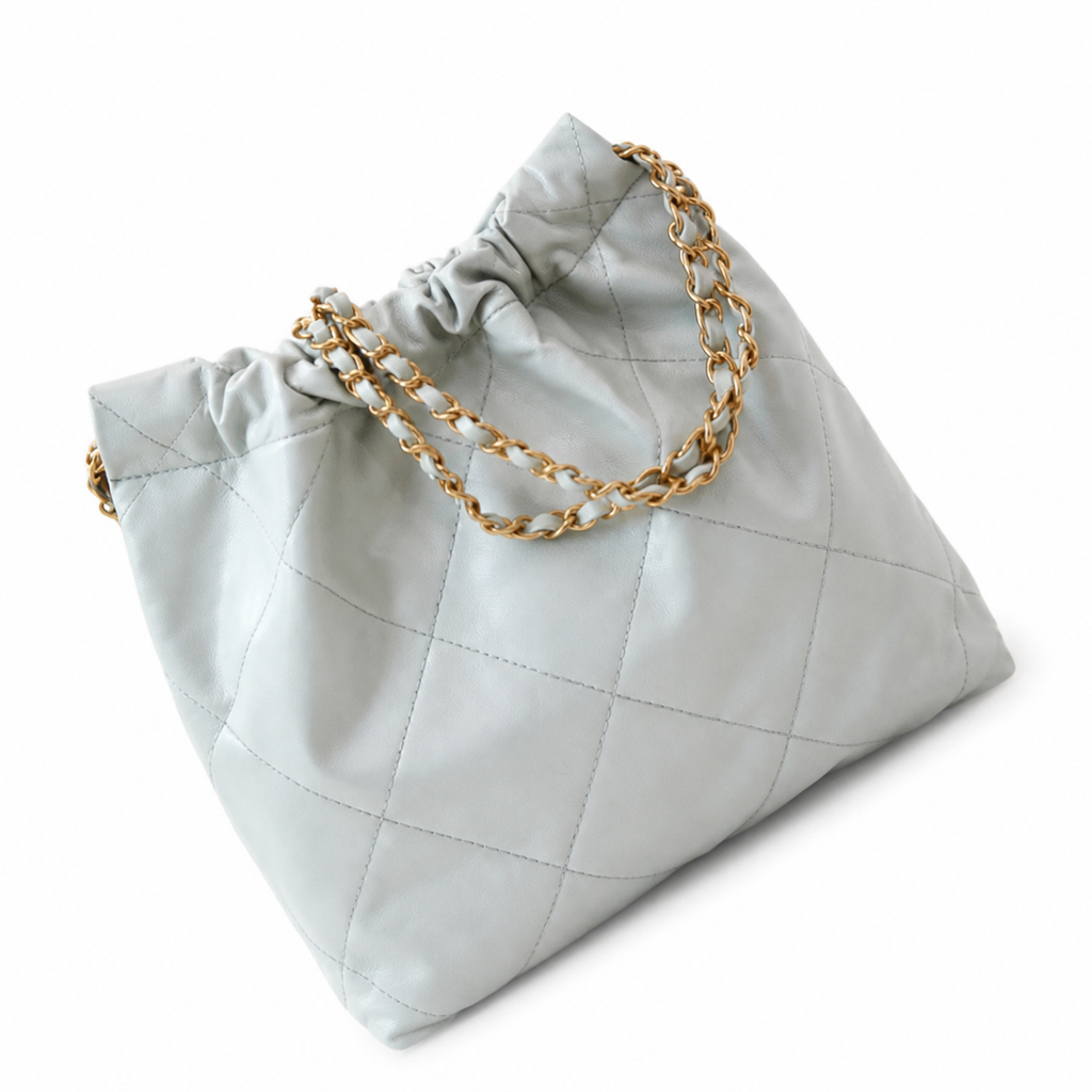 Chanel Classic Quilted Tote Bag | CC Hardware Leather Chain Strap — 35x37cm