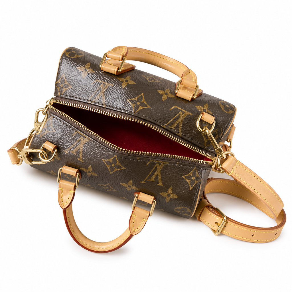 Louis Vuitton LV Monogram Nano Bucket Crossbody Bag | 10.5×11.5×18cm Luxury Handbag