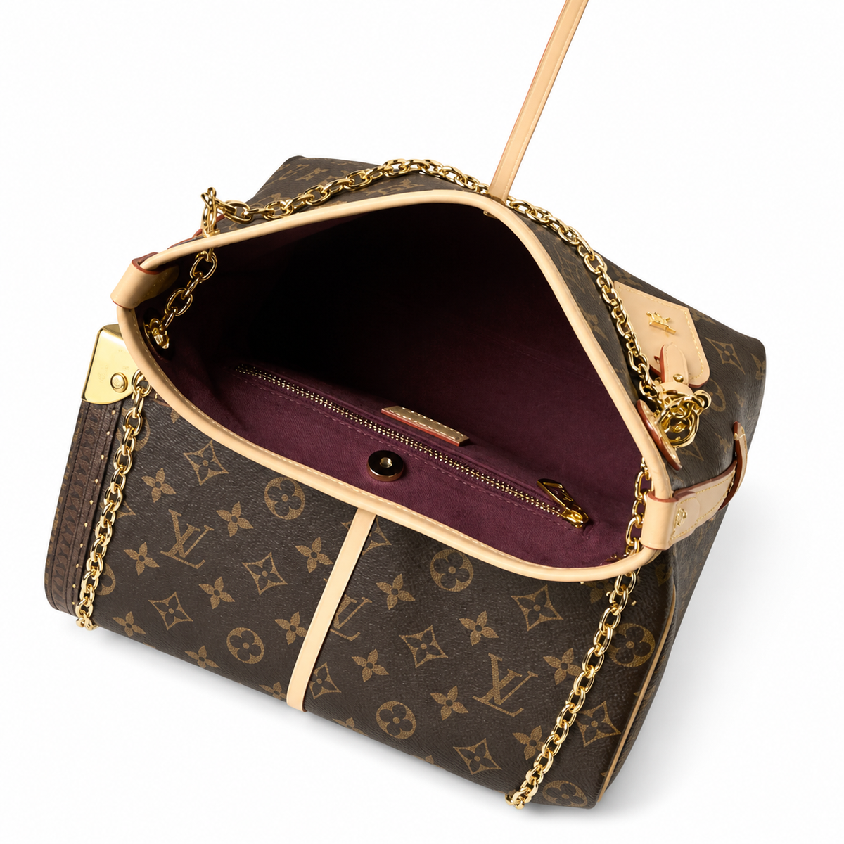 Louis Vuitton LV Monogram Vertical Camera Shoulder Bag | 17×10×26cm Luxury Handbag