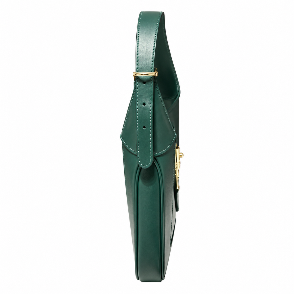 Gucci Jackie 1961 Small Hobo in Forest Green Polished Leather