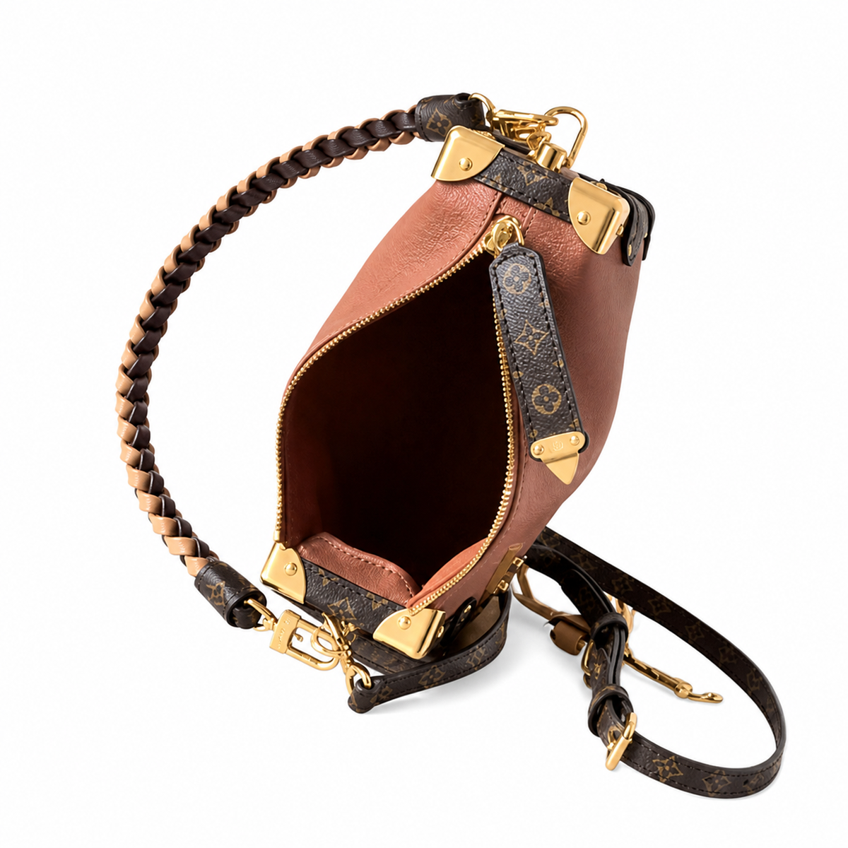 LV Style Structured Cylinder Crossbody Bag | 16×8.5×23.5cm | Luxury Designer Inspired Top Handle Shoulder Bag