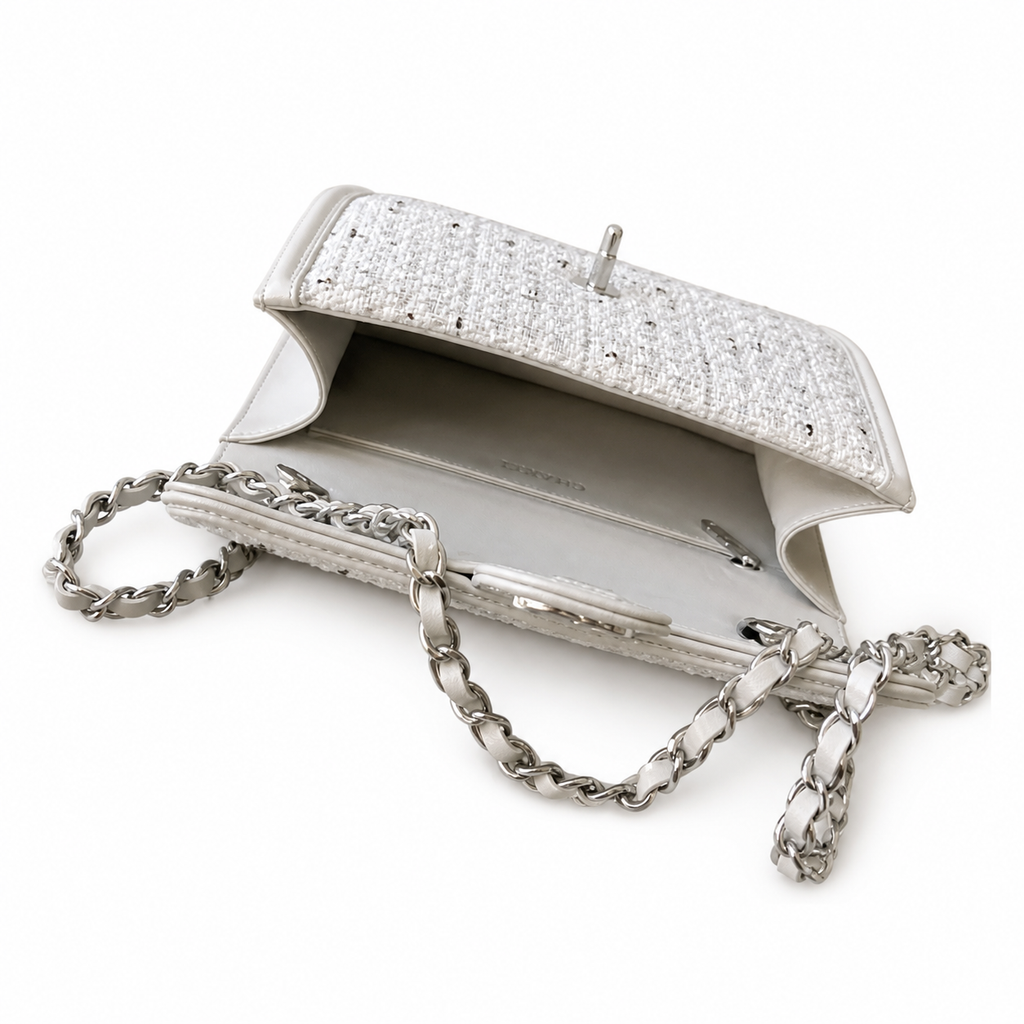Chanel Quilted Leather Iconic Chain Flap Crossbody