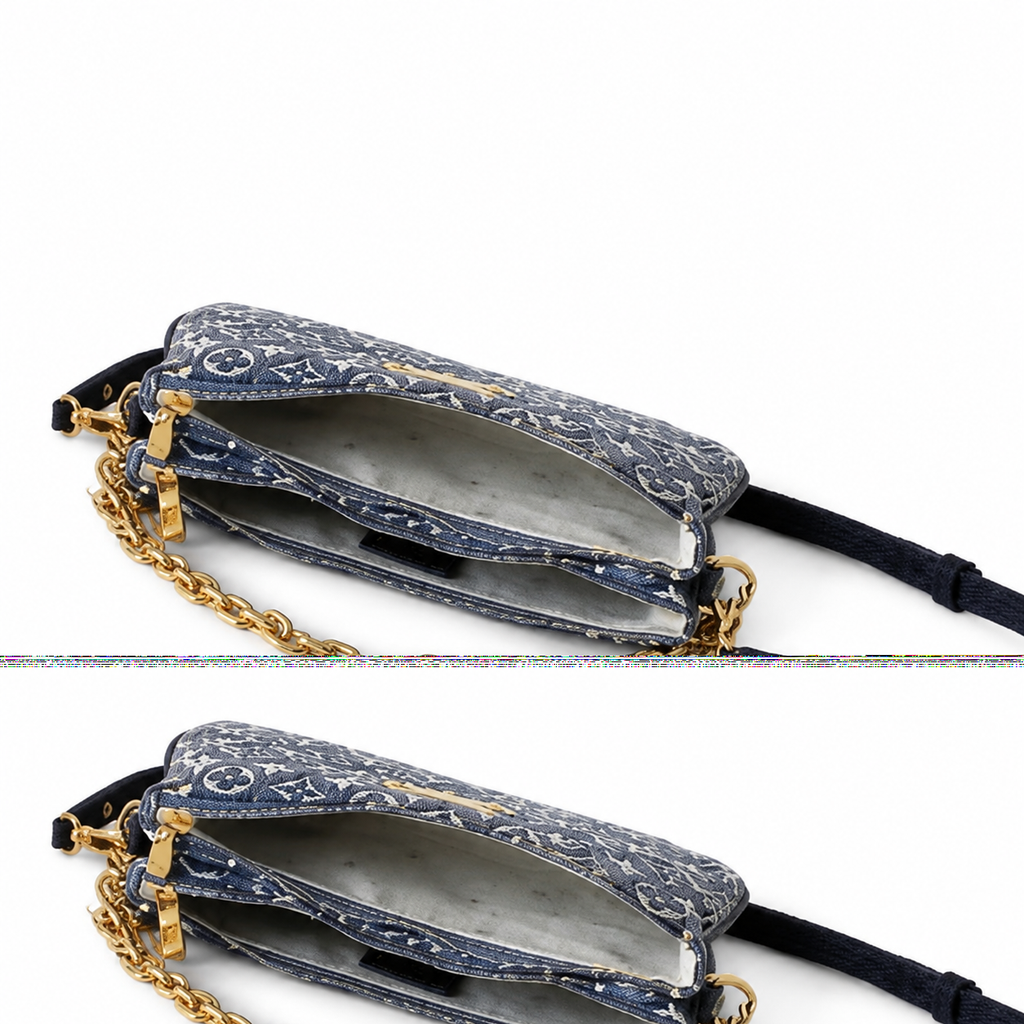 Louis Vuitton Classic Slim Flat Shoulder Bag 24x13x6.5cm