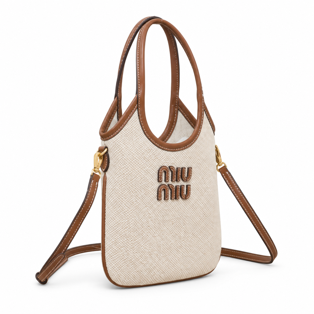 Miu Miu Leather Top Handle Bag 24 cm