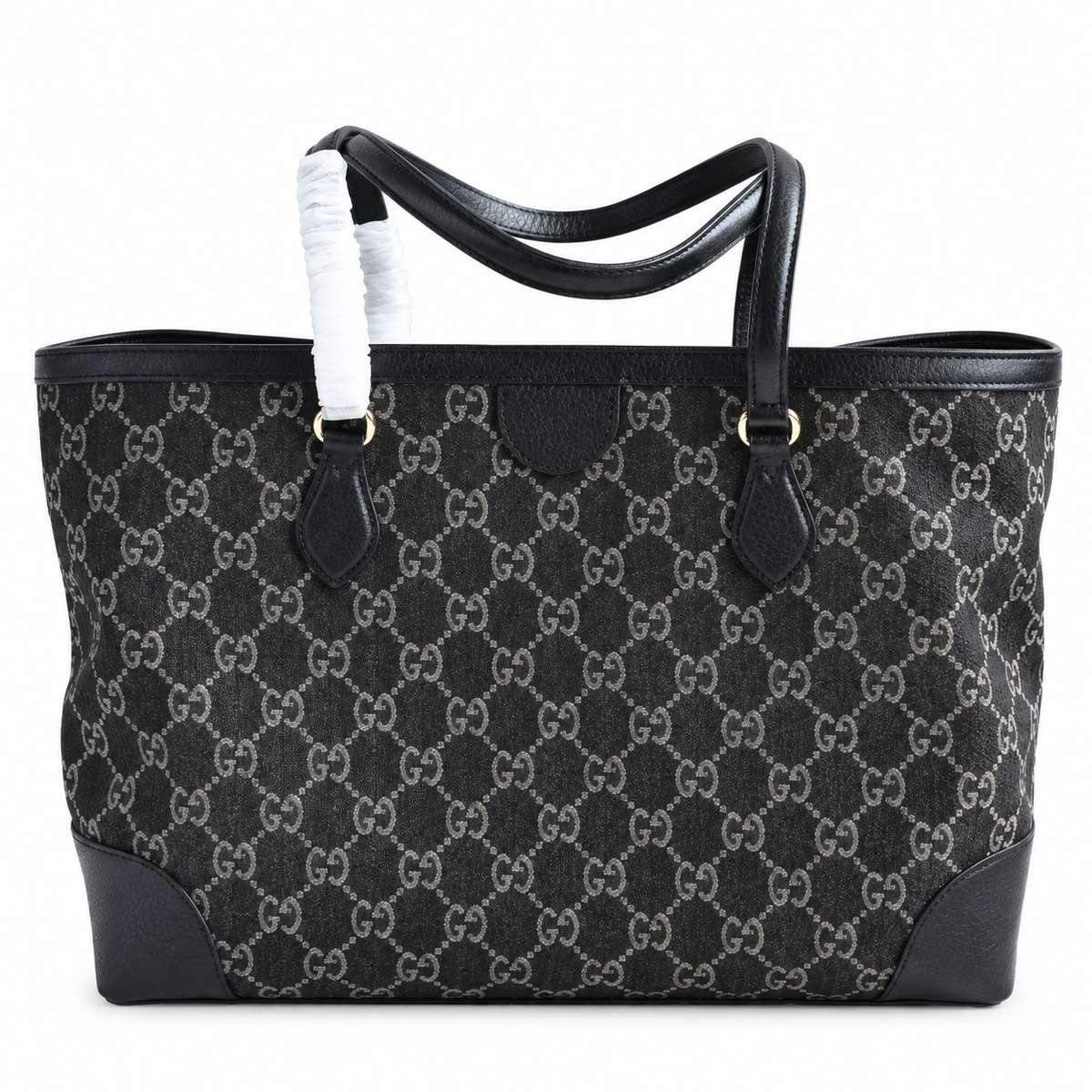 Gucci Ophidia GG Denim Medium Tote Bag Black