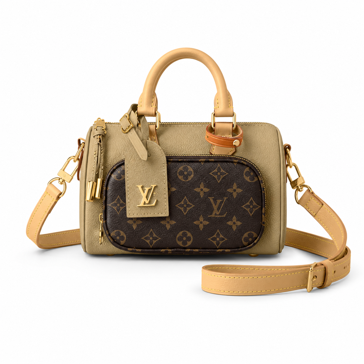 Louis Vuitton LV Monogram Vertical Crossbody Bucket Bag | 15×11×25cm Luxury Handbag