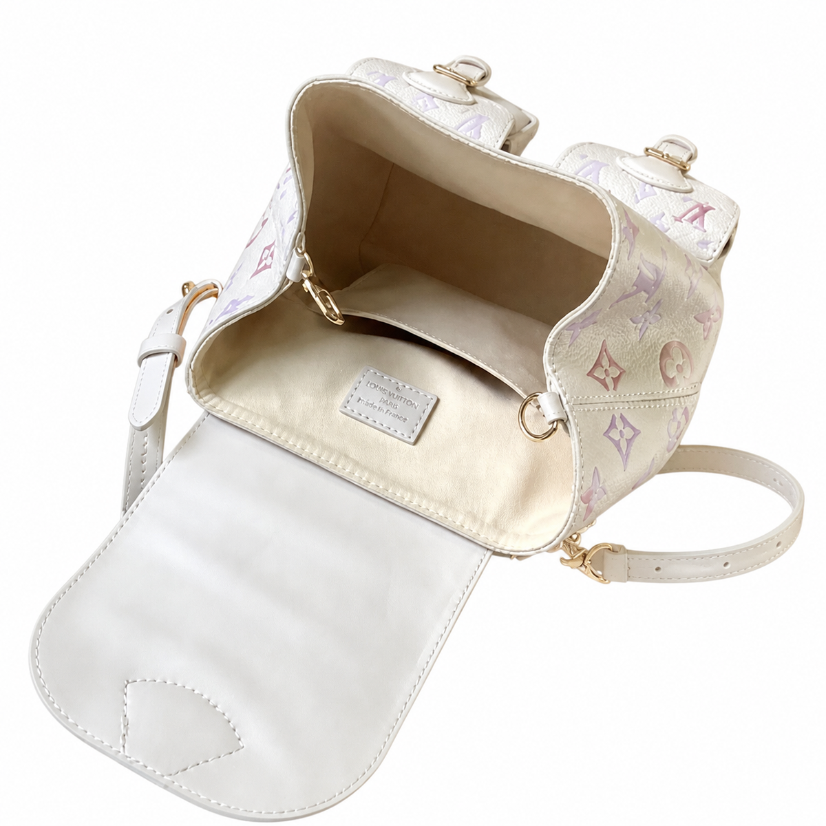 LV Style Mini Luxury Backpack | 22×14×20cm | Designer Inspired Structured Leather Bag