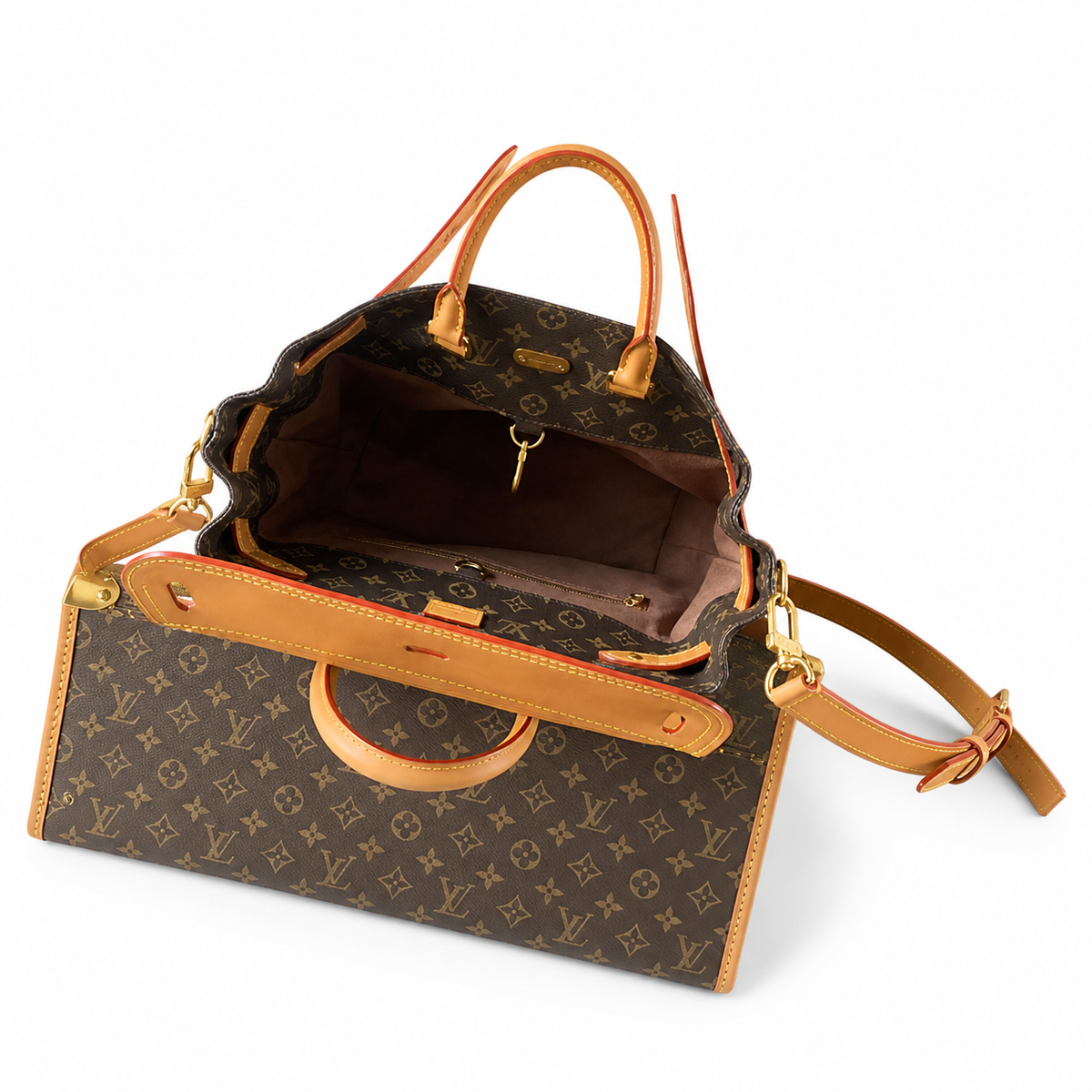 Louis Vuitton Classic Perfect Square Statement Crossbody Bag 33×32×14cm